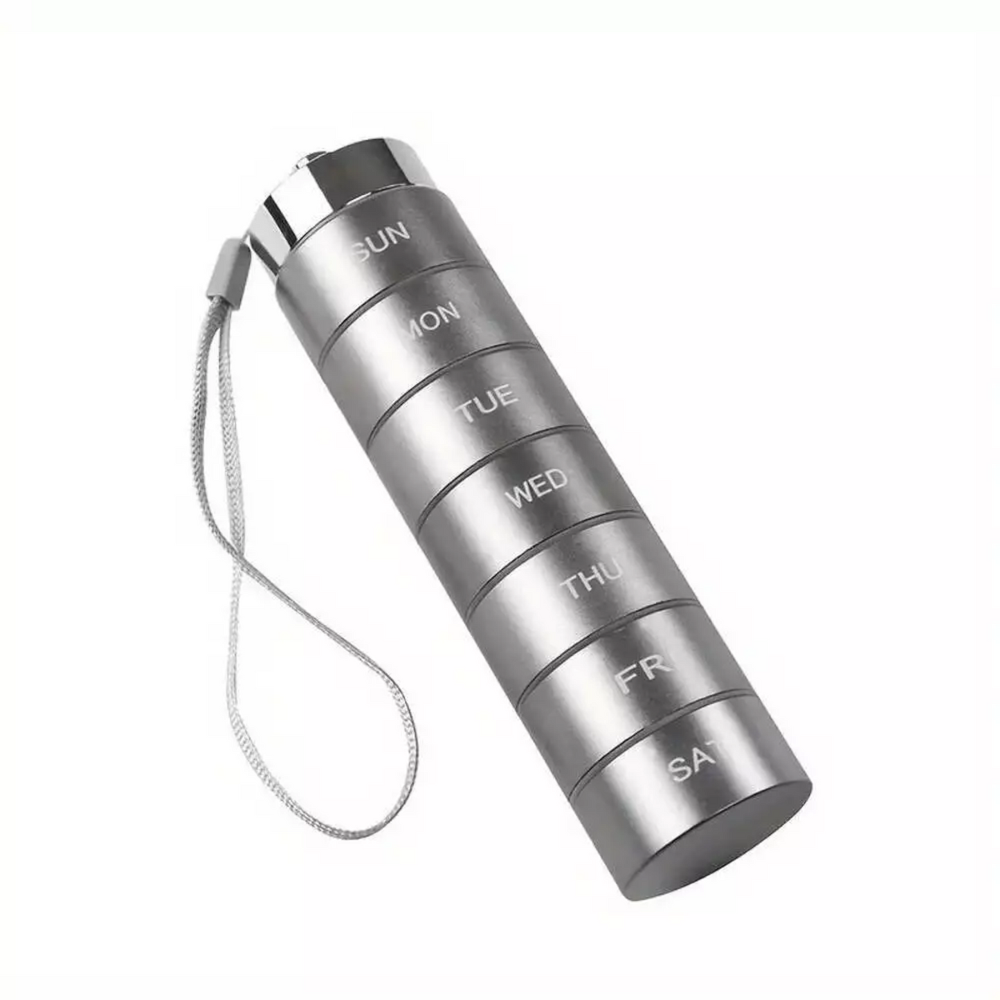 Tablettenbox Pillendose Pillenbox Alu 7 Tage Metall Medikamentenbox Box