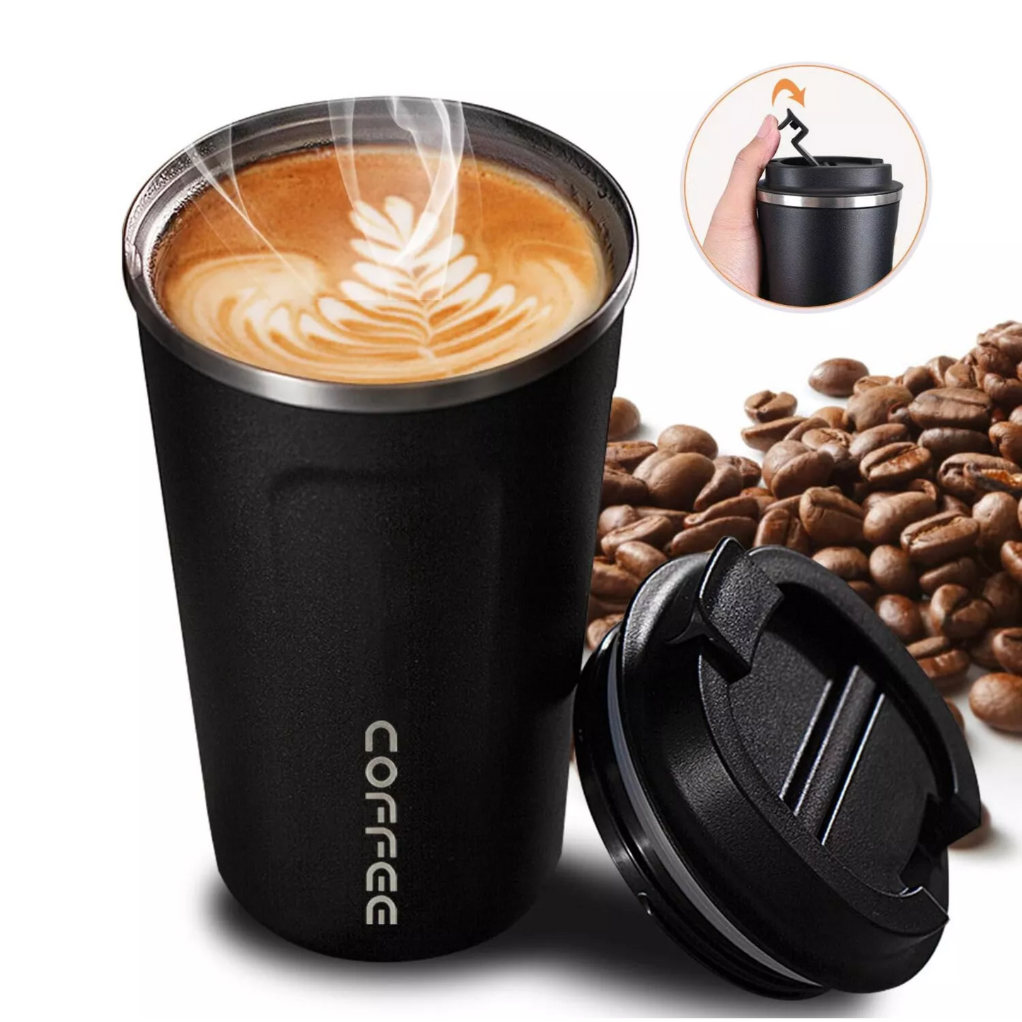 Thermobecher Edelstahl 380-510 ml Kaffeebecher to go