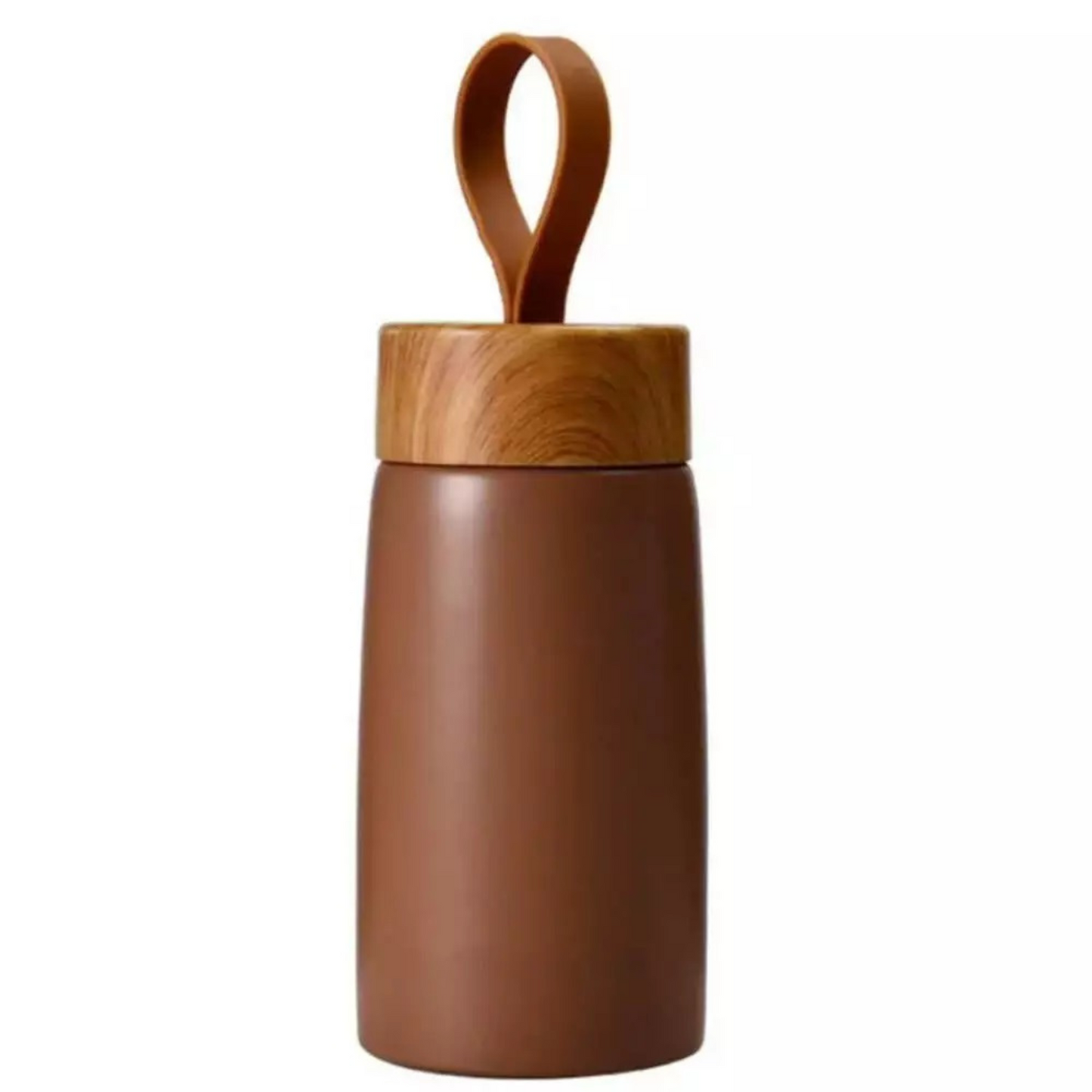 Thermobecher Edelstahl 260ml Kaffeebecher to go Auslaufsicher Kaffeetasse Bambus