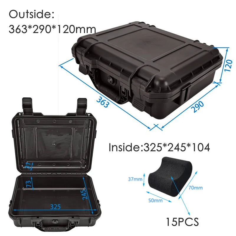 Uhrenkoffer Transportkoffer Box Case 15 Uhren stoßfest wasserdicht staubdicht
