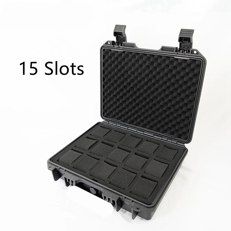 Uhrenkoffer Transportkoffer Box Case 15 Uhren stoßfest wasserdicht staubdicht