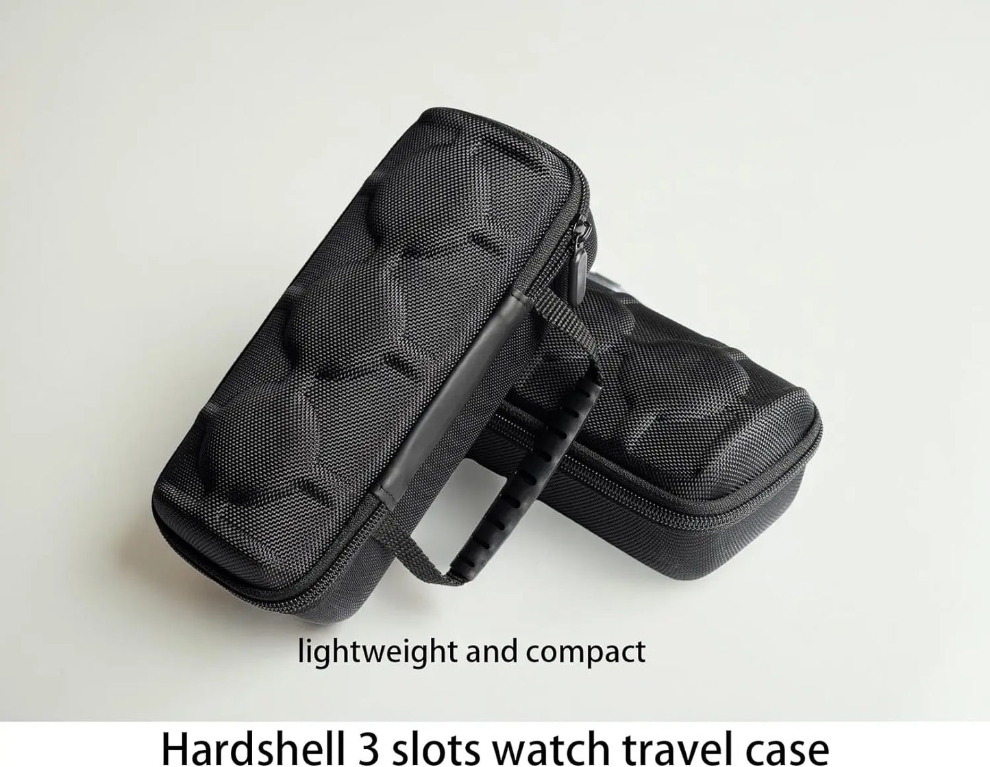 Uhrenbox 3 Fächern Uhrenrolle Reisetasche Hartschalen Uhrenetui Uhrentransport